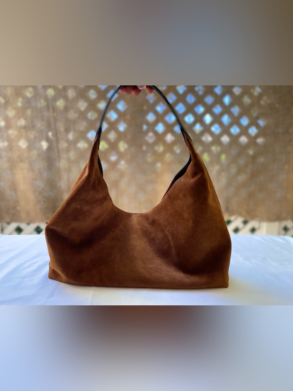 Madewell Mylie Suede Shoulder Leather Bag brown - Picture 2 of 11
